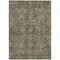 Edge Collections - 10' x 14' - Gray - Washable Non-Skid Indoor Outdoor Area Rug with Oriental Design - 1 Piece